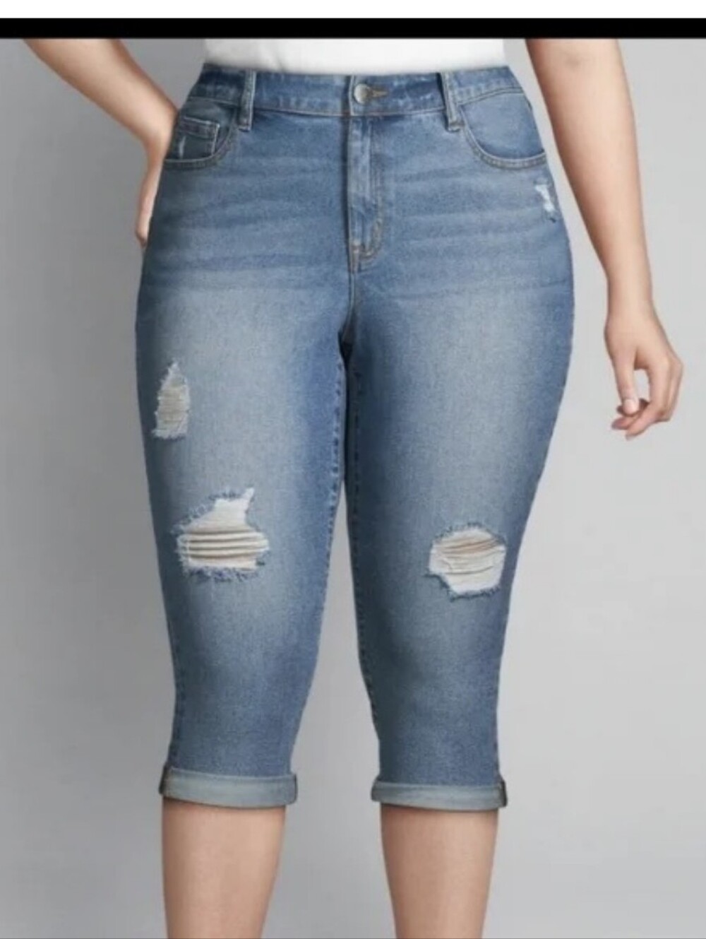 Lane Bryant high rise pedal jeans EUC